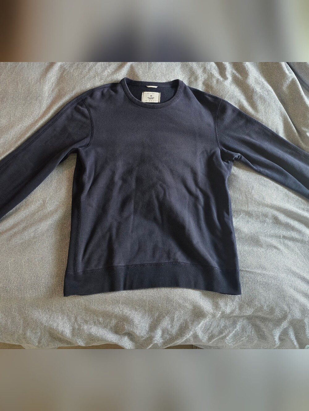 Reigning Champ Men's Navy Crewneck Sweater
